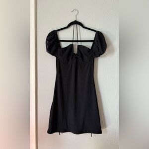 PRINCESS POLLY LINDSEY MINI DRESS-BLACK SIZE 8